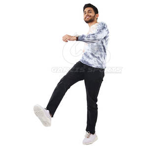 Men <b>Tie</b> <b>Dye</b> <b>Sweatshirt</b> Loose Fit Vintage Wash Pullover With Artistic Swirl Print For Trendy Urban Streetwear - Product Image 4