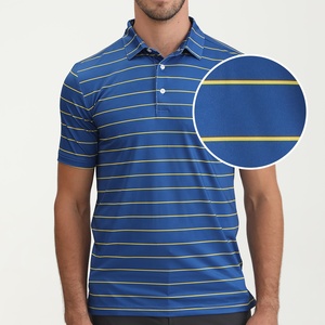 เสื้อกอล์ฟลายทางสำหรับผู้ชายเสื้อโปโลผ้าสแปนเด็กซ์8% โพลีเอสเตอร์สำหรับ92% - Product Image 5