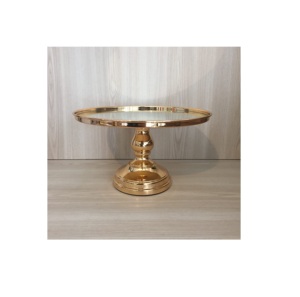 Venta al por mayor a granel personalizado algas latón aluminio pastel soporte hecho a mano estilo Ins soporte de Metal para exhibición de boda hornear Material de PC - Product Image 6