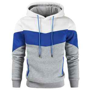 Haute qualité hommes à manches longues thermique polaire à capuche hiver décontracté Street Wear pull solide impression conception 100% coton OEM - Product Image 1