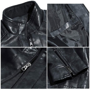 Best Selling <b>Light</b> <b>Weight</b> Hot Sale Unique Style Custom Made Solid Color Customized Leather <b>Jacket</b> - Product Image 6