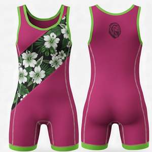 Singlet de Lucha Libre Personalizado al por Mayor, Sublimado, Transpirable, sin Tirantes, de Poliéster y Elastano para Hombre - Product Image 4