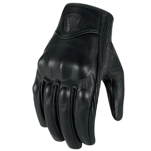 Gants de moto en cuir véritable Gants de moto d'hiver pour hommes Summer Goatskin Motorbike Touch Screen Fist Joint Protect - Product Image 4