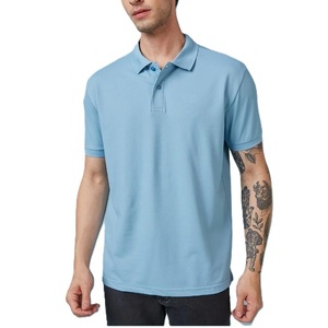 Chemise en jersey de coton respirant de haute qualité pour homme, à manches courtes, unie, à 2 boutons, tricotée, toutes tailles, style décontracté, style golf - Product Image 1