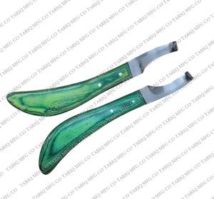 Nueva llegada veterinaria herrador cuchillo para pezuña mano izquierda mano derecha herramienta de recorte equino cuchillos para pezuña por TARIQ MFG CO CE ISO EU - Product Image 1