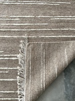 Vente chaude tapis tissé plat indien à la mode 100% laine non teinte de couleur naturelle excellente pour les hôtels à la maison et les prières