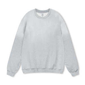Sweat-shirt uni 100% coton dégradé pour hommes, style américain, rue, col rond, décontracté pour l'hiver en vrac, livraison DDP - Product Image 4