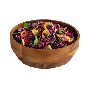 Ensemble de 3 bols à salade en bois naturel de haute qualité de la marque Lavihexco, écologiques, faits à la main, style campagnard, pour la cuisine vietnamienne, les fêtes - Product Image 3