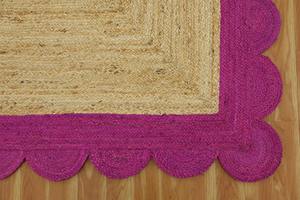 Stylish and Durable Hand-Braided Natural <b>Jute</b> Area <b>Rug</b> Customized Size for Living Spaces - Product Image 3