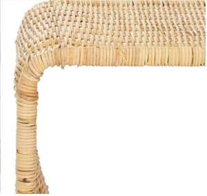 Handmade Rattan <b>Side</b> <b>Table</b> Natural Wicker Stool <b>Rustic</b> Boho Accent Furniture for Living Room or Bedroom Manufacture in Vietnam - Product Image 2