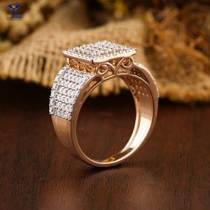 Diamant non certifié de taille brillant ronde 2,02 TDW, or rose 18 carats, bijoux en diamant de laboratoire CVD/HPHT - Product Image 4