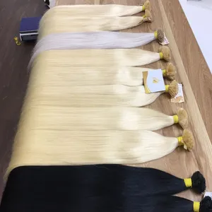 Pre-bonded Human Hair Extensions High Quality Human Hair High Quality Glue From Italy Cuticle Aligned Hair The Best Wholesale