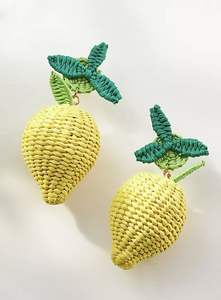 Jouet citron décoratif en jonc de mer fait main pour enfants - Product Image 2