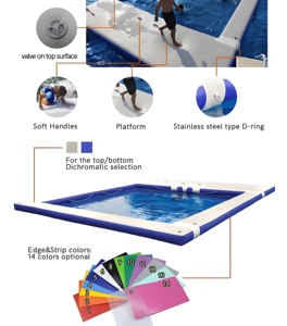 Hot Bán Durable Nổi Ghế Ngồi Lớn <span class=keywords><strong>Inflatable</strong></span> Nước Biển Hồ Bơi Với Net Cho Du Thuyền Trượt Hồ Bơi - Product Image 6