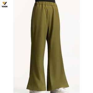 กางเกงโยคะทรงสลิมฟิตเอวสูงสำหรับผู้หญิงกางเกงลำลองสไตล์นู้ดกางเกงเลกกิ้งขาบานกว้างแบบใหม่ - Product Image 4