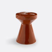 Table d'appoint en bois laqué de luxe en gros, finition ultra brillante, écologique, légère, design moderne pour chambres et salons