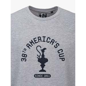 T-Shirt America's Cup 38 SINCE1851 Vestibilità Ampia 100% Cotone Jersey 180 Grammi Poliestere Designer con Motivo - Product Image 3