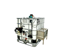 Serbatoio IBC da 1000L, Stazione di Miscelazione Agricola, Pompa a Diaframma 12V DC, Serbatoio Miscelatore per Pesticidi, per Spruzzatori Agricoli