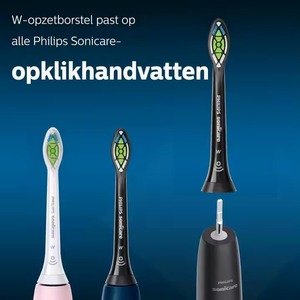 Cabezales de cepillo Philips W2 Optimal White-8 piezas-Apto para todos los cepillos de dientes Philips-Negro-HX6068/13 - Product Image 5