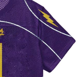 Camiseta de Entrenamiento Deportiva de Malla Morada para Fútbol, Uniforme de Equipo Personalizado, Transpirable, OEM, Venta al por Mayor - Product Image 5
