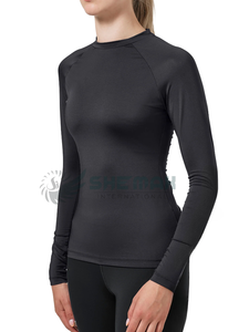 เสื้อขี่ม้าผู้หญิงซับเหงื่อเสื้อกีฬาแขนยาวระบายอากาศได้ดีแห้งเร็ว - Product Image 5