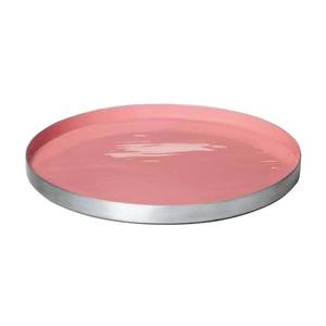 Bandeja de Metal para servir pasta o dulces hechos a medida con acabado dorado para bodas y fiestas, uso del servicio de catering - Product Image 1