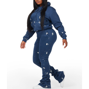 Ensemble de survêtement athlétique pour femmes, jogging, coupe ajustée, confortable, respirant, pour la salle de sport, l'entraînement, la course à pied, le fitness - Product Image 5