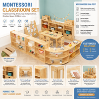 Meubles de garderie Montessori en bois, table et chaises pour enfants, ensembles de meubles pour la maternelle, armoire pour la crèche, meubles pour enfants