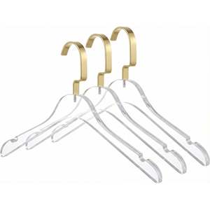 Percha de acrílico transparente de 5.5 pulgadas para exhibición en tiendas de ropa y boutiques - Product Image 1