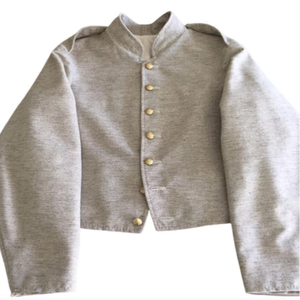 Men Civilian Shell <b>Jacket</b> Historical Style Wool Blend Button Front Long American Reproduction Richmond Depot <b>Jackets</b> - Product Image 3