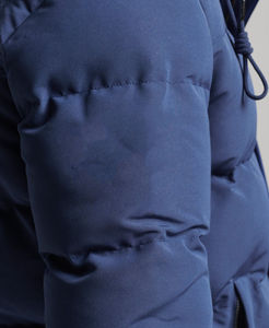 Outdoor Men's Hooded Winter Puffer <b>Jacket</b> <b>Thin</b> Canvas Eco-Friendly <b>Waterproof</b> Quick Dry Reversible Breathable Windproof Front - Product Image 6