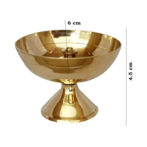 Diya เครื่องทองเหลืองโลหะพรีเมี่ยมสำหรับตกแต่งบ้านตกแต่งวัดดิวาลี - Product Image 4