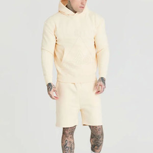 Meilleure vente Sweat à capuche pour homme hiver chaud tissu polaire Design gaufré couleur unie imprimé uni teint Technique Sweat-shirt - Product Image 4