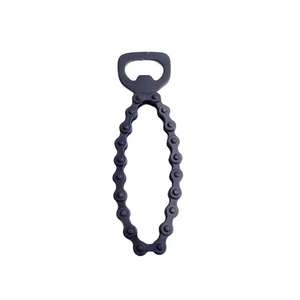 Abrebotellas de cerveza de metal antiguo dorado con mango de mármol para centro de mesa decorado - Product Image 5