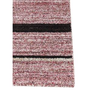 Alfombra de Lana y Viscosa Tejida a Mano con Rayas Azules para el Hogar - Modelo HWV-51073 - Product Image 4