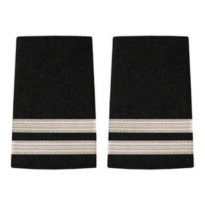 Oem Zilveren Epauletten Voor Vliegtuiguniformen 1 2 3 4 Bar Captain Co Personeel Zilveren Franse Vlechtstaven Kapitein Mate Bemanning Schouder Rangen - Product Image 3