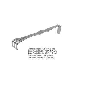 Ensemble d'instruments de rétraction orthopédique en acier inoxydable pour la chirurgie du pied et de la cheville, outils chirurgicaux manuels - Product Image 2