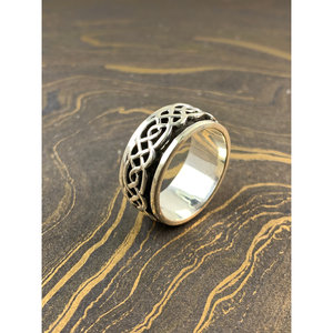 <b>Mens</b> Celtic Knot <b>Ring</b> 925 <b>Silver</b> Wide Band Vintage Pattern Wedding <b>Ring</b> Handmade Jewelry Supplier <b>Mens</b> <b>silver</b> <b>rings</b> - Product Image 1