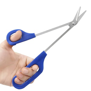 Professional Long Handle Ceramic Nail Scissors with Sharp Arrow Points for Cuticle Finger and Toe Trimming - Product Image 1