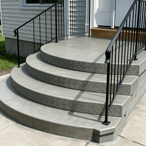 Escalones de hormigón estampados prefabricados personalizados de alta calidad, uso moderno en parque, acabado suave, resistente al agua, duradero, respetuoso con el medio ambiente - Product Image 2