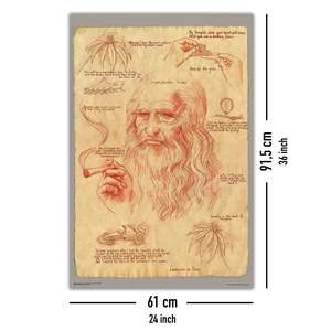 โปสเตอร์ติดผนังภาพวาดชื่อดังของเลโอนาร์โด 'การสูบกัญชา' - Product Image 5
