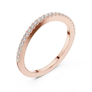 Bague en or blanc 14 carats avec diamant rond de laboratoire pour femmes |   Vêtements de fête |   Nouveau diamant cultivé - Product Image 5