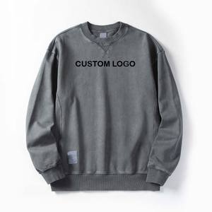 เสื้อสเวตเชิ้ตผู้ชายสั่งทำราคาส่ง เสื้อสเวตเชิ้ตผู้ชายแบบเรียบ คุณภาพสูง ทรงโอเวอร์ไซส์ ผู้ชาย 100% ผ้าฝ้าย ระบายอากาศได้ดี เสื้อฮู้ดดี้ - Product Image 6