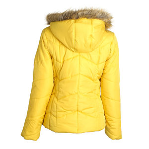 Abrigo cálido de invierno personalizado para mujer al por mayor, chaqueta acolchada con Cuello de piel, chaqueta acolchada transpirable para exteriores para mujer - Product Image 2