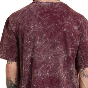 Camiseta de Punto con Lavado Ácido Personalizada de Moda para Hombre, Corte Regular, 100% Algodón, Secado Rápido, Transpirable, Cuello Redondo, Verano - Product Image 5