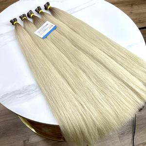 Extensions de cheveux raides à trame plate, 100% cheveux humains vietnamiens bruts cheveux vierges doublement étirés, coloration des cheveux, avec prix de gros - Product Image 2