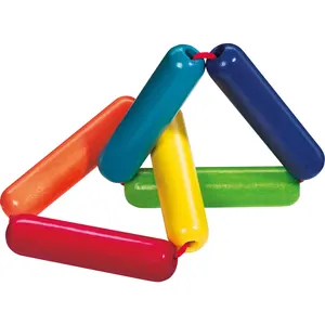 Деревянная игрушка-погремушка с треугольным захватом и вибрацией, погремушка с движущейся частью, игрушки для мелкой моторики, обучающие игрушки для младенцев