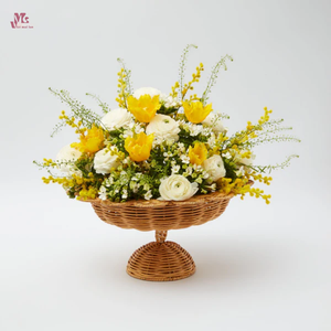Restaurantware Natural Rattan Shell <b>Bowls</b> Wood <b>Bowls</b> with <b>Ceramic</b> for Parties or Catering Made in Vietnam - Product Image 3