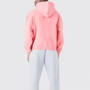 เสื้อฮู้ดซิปผ้าฟลีซคอตตอน 100% หนานุ่ม สไตล์สตรีทแวร์สำหรับผู้ชาย ทรงหลวมไหล่ตก เหมาะสำหรับกิจกรรมกลางแจ้ง ผลิตโดยโรงงานผลิตเสื้อฮู้ดซิป - Product Image 3