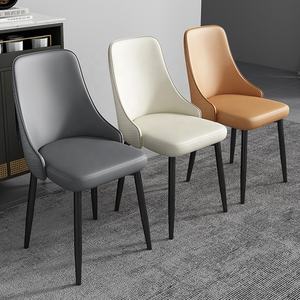 Silla de comedor nórdica de lujo de cuero dorado de Metal barato interior al por mayor muebles para el hogar moderno restaurante comedor sillas de comedor - Product Image 6